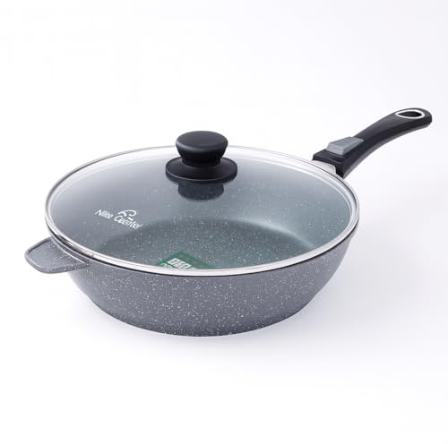 Nice Cooker - Sauteuse - Roc-Tec®. Vraies particules de Pierre. Antiadhésif. Tous Feux dont Induction + Four (Extra Large 28 cm)