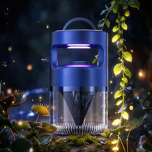Lampada Antizanzare UV Trappola per Insetti 2026 Tecnologia Aspirazione a Vortice Senza Sostanze Chimiche Silenziosa Sicura per Neonati e Animali Domestici Protezione 360° per Interni