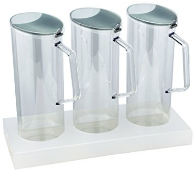 Müslidispenser cerealien-dispenser dispenser 3 x 1,5 liter polykarbonat 4 delar