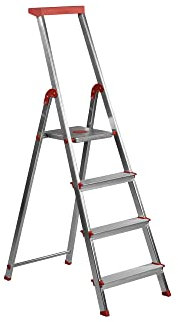 Escalera Aluminio Rolser BRICO 4 Peldaños. Certificada según Norma Europea EN-131 para Uso doméstico y Profesional.
