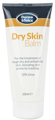 Dermatonics Dry Skin Balm with 10% Urea, 200ml | Moisture balm for rough, cracked skin, hydrates and repairs dryness, 10% urea, suitable for diabetics, cracked heel cream