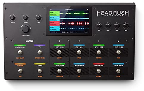 HeadRush Looperboard | 4-In/4-Out Looper with Intelligent Time-Stretch, Built-In FX, 300+ On-Board Loops, Built-in USB Audio Interface and Performance-Driven I/O