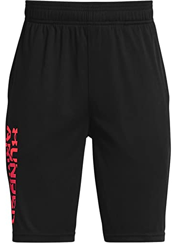 Under Armour Pojkar lätta sportbyxor, snabbtorkande korta byxor för pojkar Ua prototyp 2.0 Wdmk shorts Svart/Beta YL