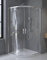 BADLAND Duschkabine Runddusche Halbrund 90x90 190 cm HELA Eckdusche Duschabtrennung Transparent Glas 6 mm…
