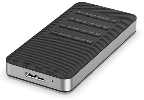 MSATA - Caja externa de reconocimiento instantáneo, seguridad de hardware, no requiere instalación de software, extraíble