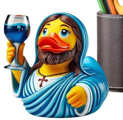 Funny Duck Car Decorations - Resin Dashboard, Shaking Duck Wobbler Ornament Small Yellow Rubber Ducks Figurine, Decoration for Office Bedroom Entry Cabinets | Windowsills Table Festive Display