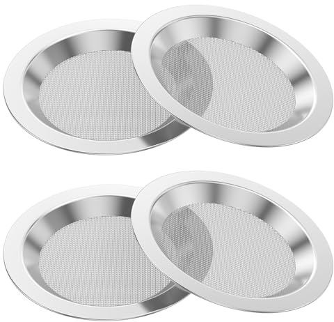 LZVXTYM 4 Pcs Stainless Steel Incense Strainer, 10 cm Diameter Heat Resistant Incense Burner Sieve Dishwasher Safe for Oil Burner Home