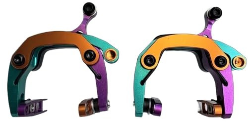 ARUPMN Freno de Bicicleta Plegable, Pinza de Freno en V Compatible con Pinza de Freno de llanta de Bicicleta Brompton(Sugar 2 pcs)