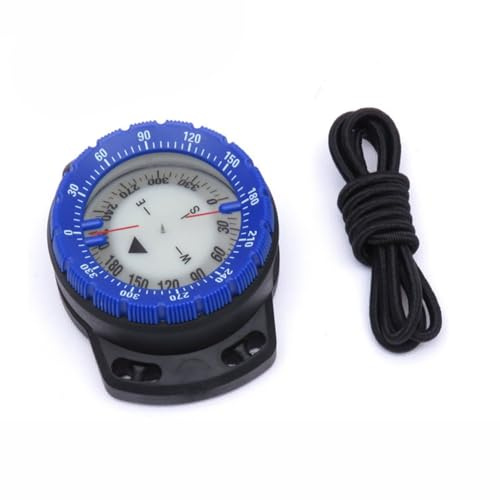 Bffcnl Bussola Subacquea a Elastico Montaggio Laterale Bussola Subacquea Impermeabile Compatto Sport Acquatici per Immersione, Blu, Taglia Unica