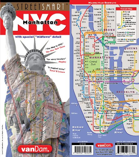 StreetSmart® NYC Map Midtown Edition by VanDam-Laminated pocket city street map of Manhattan w/ all attractions, museums, sights, hotels, Broadway ... – Folded Map, 2026 Edition