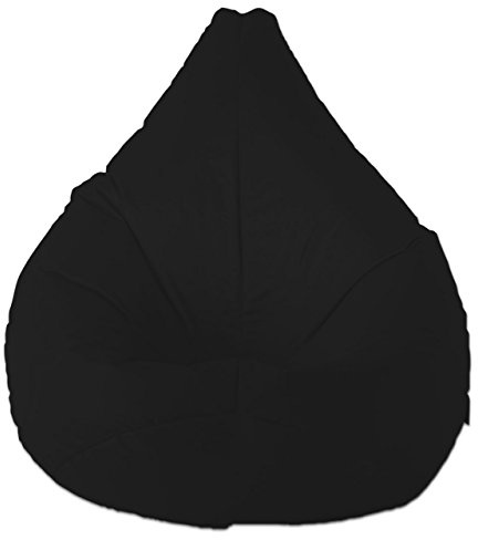 Large Gaming Bean Bag Gamer Beanbag Adult Size - 100 x 100cm - Indoor Outdoor - Waterproof - Gaming Cloud in Black