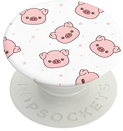 PopSockets Oinklettes Poignée de téléphone avec béquille Extensible, Animal PopGrip