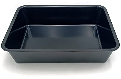 MCM service Vaschetta in Pura Melamina cm 25x25x4 Nera Made in Italy