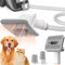 Afloia Staubsaugerbürste Hund, Haarbürste Katze, innovatives Haustierpflegeset, mit Verlängerungsschlauch 1-1,5 und Adapter