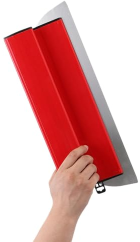 Spatule professionnelle en acier inoxydable pour la finition des cloisons sèches, spatule de lissage flexible, outils muraux pour plâtre (40 cm)
