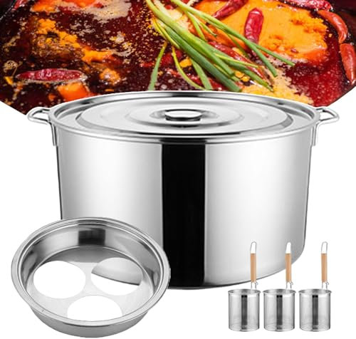 Set Per Cuocipastata A 3/4 Fori, Utensili Per La Pasta Multi-Pentola Per Spaghetti, Per Uso Commerciale, Multiuso In Una Pentola, Facile Da Pulire (Con Cestello Scolapasta Da 3/4),3-hole