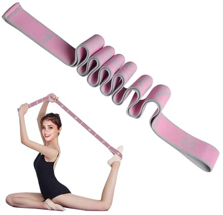 Stretch Strap,Adjustable Loops Resistance Band,Stretcher Belt for Gymnastics Training,Yoga,latin Exercise Trainer