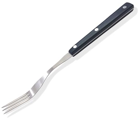 WALLFARM Granny Fork 30,5 cm 3 Zinken – Pro-Grade Edelstahl – hitzebeständige Grill-Fleischgabel – ideal zum Servieren, Kochen, Drehen, Braten, Zerkleinern, Grillen