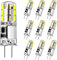 Tailcas G4 LED Birne Kaltweiß 6000K, 12V 1.5W Kein Flackern G4 LED Lampen Stiftsockellampe Ersatz für 20W Halogenlampen, Energiesparlampe 180LM AC/DC LED Leuchtmittel, Nicht Dimmbar, 10er Pack