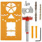 Forstner Drill Bit with Hinge Jig Woodworking Hinge Hole Cutter for Kitchen Cabinet Cupboard Doors Hinge Mounting Plate, Hinge Hole Cutter with Depth Stop