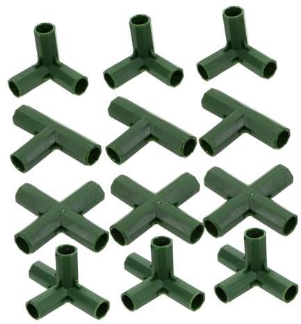 MAGICLULU 20piezas Conectores para Carpas de Invernadero Unión en Ángulo para Estructuras de Toldos Accesorios para Jardín