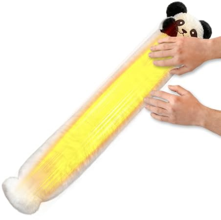 Hot Water Bag - Long Animal Shaped Heat Pad - 2.4 Litre Hot Water Bottle for Compresses | for Women Girls Seniors Heat for Back Feet Hands Neck Stomach Travel