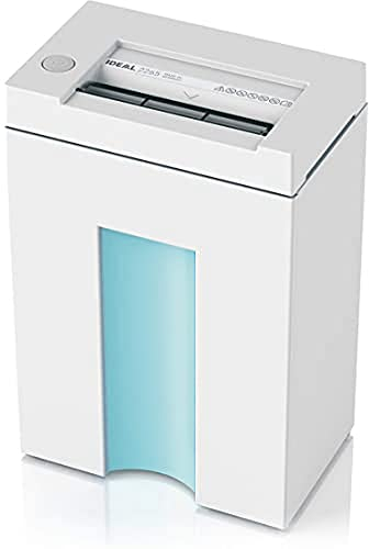 IDEAL 2265 Aktenvernichter, Sicherheitsstufe P-5, Partikelschnitt/Kreuzschnitt 2x15 mm, 4 Blatt Kapazität, 20 L Abfallbehälter, DSGVO-konform, vernichtet auch Büroklammern, 5 Jahre Herstellergarantie