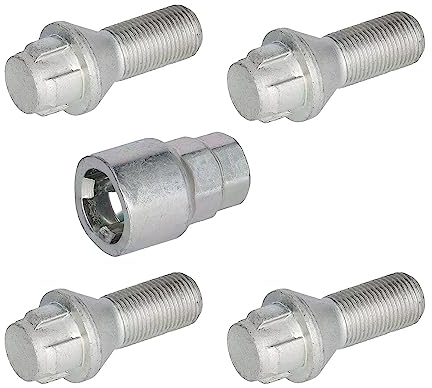 febi bilstein 47550 1 Satz Radschrauben abschließbar M14 x 1,25x23 SW17 / 19mm Kegelbund