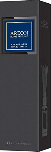 Raumduft Areon Home PREMIUM Parfüm Diffuser mit Rattanstäbchen Raumparfüm (Verano Azul, 85ml.)
