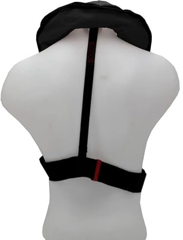 Aufblasbare Rettungsweste 170 N Essential – ohne Geschirr – Marinesicherheit ISO 12402‑3 – Pfeife & D-Ring – Rückstellbar – Komfort & Sichtbarkeit (schwarz)