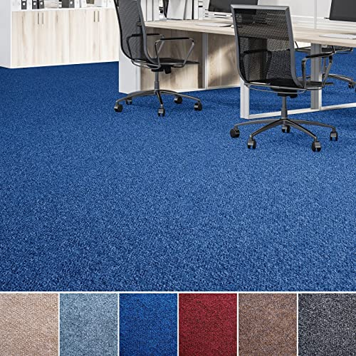 Floordirekt Malta Needle Felt Carpet, Home and Office Carpet Flooring, Cold-Insulating and Impact Sound-Insulating (200 x 300 cm, Dark Blue)