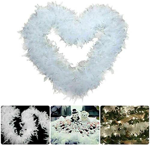 gamesalor 5 STK. Federboa Boa 200cm Federschal Hochzeit Party Feste Kostüm Deko Schal