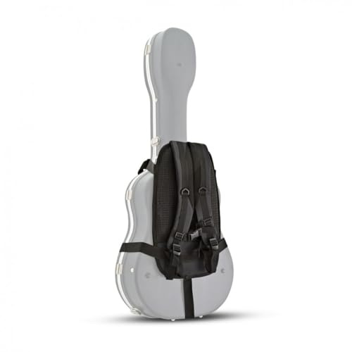 gear4music Sangles de Transport Type Sac à Dos pour Étui Guitare | Bretelles matelassées entièrement réglables, dossier rembourré répartissant le poids uniformément, sangles tissées robustes