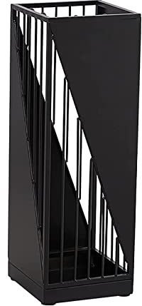 Umbrella Holder Umbrella Rack Modern Metal Umbrella Stand For Inside Entryway, Hollow-out Outside Umbrellas Rack Support, Umbrella Basket Umbrella Holder Indoor ( Color : Black , Size : 20 x 20 x 58 c