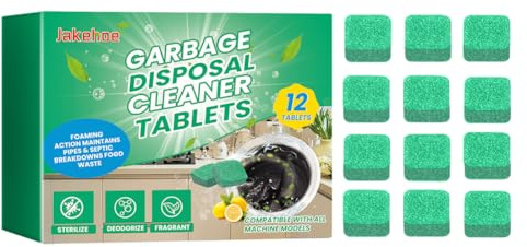 Kexpery 12 pastillas desodorizantes de eliminación de basura, limpiador de drenaje potente y ambientador de fregadero de cocina