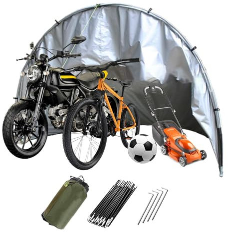 YSMSMZJK Box Moto per Esterno Semisferico Box Biciclette da Esterno per 2/3/4/5 Biciclette Box per Moto da Esterno Box Moto