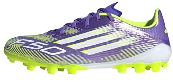Adidas Unisex - Adulto F50 League Artificial Ground Football Boots, Purple Rush/Cloud White/Lucid Lemon, 39 1/3 EU