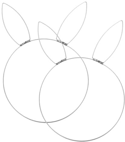 PRETYZOOM Ornamento Pasquale A Forma Di Coniglietto Ghirlanda Pasquale A Forma Di Coniglietto Cornice Per Ghirlanda Circolare in Metallo Porta Tovaglioli Decorativo