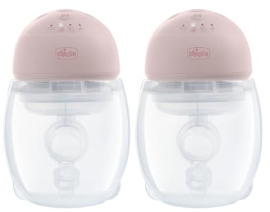 Chicco Sacaleches Eléctrico Portátil Doble, Sacaleches Eléctrico Manos Libres, Extractor de Leche Eléctrico Todo en Uno, Compacto y Discreto, 3 Modos y 10 Niveles