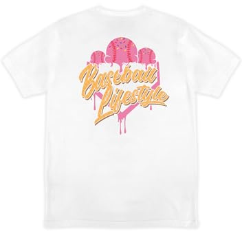 Baseball Lifestyle 101 Ice Cream Youth Tee – Strawberry, Soft 60/40 Blend, Breathable, Side-Seamed – Size YL