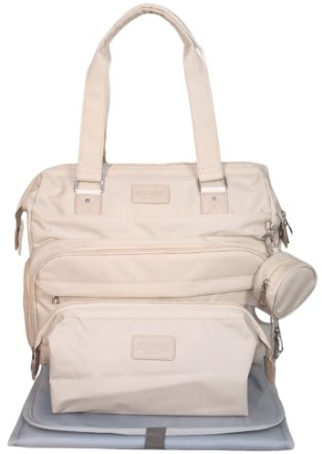 Adorable France – Sac à Langer Loulou XL, 3 Modes de Portage (Dos, Épaule, Poussette), Bretelles Réversibles | Grande capacité 40L