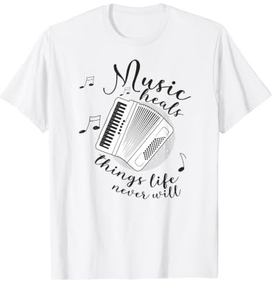 Accordéoniste Accordéon-Musicien Drôles Phrases Accordéon T-Shirt Graphique avec Valeur, Homme, Blanc, L