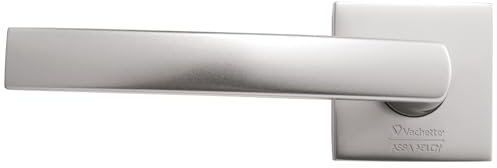 Vachette assa abloy - Ensemble de 2 poignees de porte sur rosace carree cityzen-coloris anodinox - Fonction.Bec-de-cane -