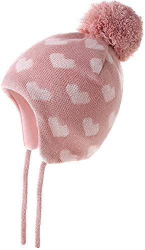 AHAHA Wintermütze Mädchen Kinder Beanie Earflap Pompon Baby Strickmütze Mädchen