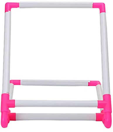 MagiDeal Supporto per Telaio da Ricamo con Cornice da Ricamo Rettangolare in Plastica Supporto per Telaio Facile da Usare Forniture per Punto Croce - 30x25x20c