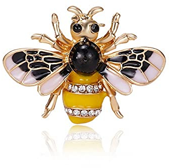 YANGWEN Broche Animal Strass Insectes pour Femmes Fille Cristal Broche Abeilles Accessoires Parfaits
