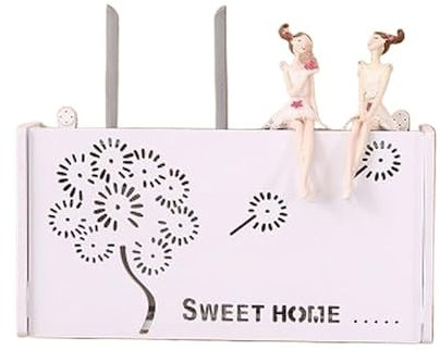 Câble Boîte de Rangement Routeur Wifi sans fil bois-plastique étagère murale support de prise de courant suspendu boîte de rangement 3 taille 9 Style tiroir organisateur Boîte de Rangement pour Câble