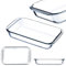 KADAX rechteckige Auflaufform aus hitzebeständigem Glas, Spülmaschinenfeste Gasbackformen, Geschirr zum Braten, Glasauflaufform für Lasagne, Kuchen (Transparent 1,5L) …