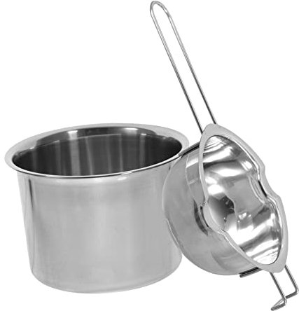 TOVINANNA Pentola Bagnomaria in Acciaio Inossidabile 304 Per Sciogliere Burro Formaggio Cioccolato 600ml Doppia Caldaia e Manico Termoisolante Per Cucina e Pasticceria