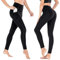 heqxwl 2 Stück Highwaist Hip Lifting Yoga Pants, Women's Slim Fitness Pants, Side Pocket Design, Comfortable Bottom Sweatpants (DE/NL/SE/PL, Bundweite, XL, Regular, Regular, Schwarz)